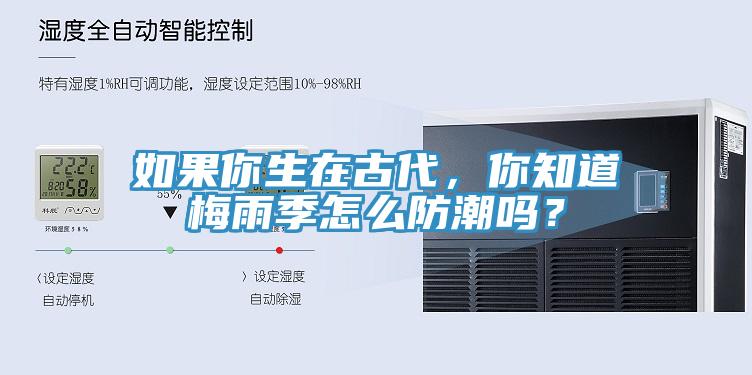 如果你生在古代，你知道梅雨季怎么防潮嗎？