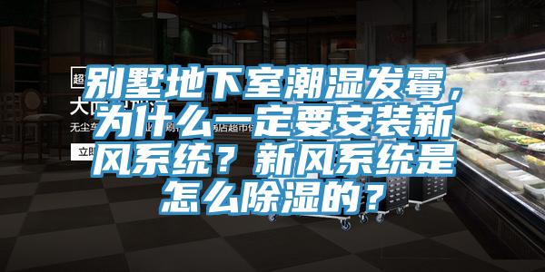 別墅地下室潮濕發霉,為什么一定要安裝新風系統?新風系統是怎么除濕的?