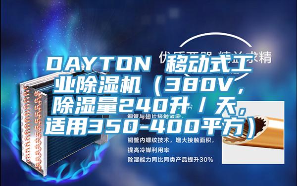 DAYTON 移動(dòng)式工業(yè)除濕機(jī)(380V,除濕量240升/天,適用350-400平方)