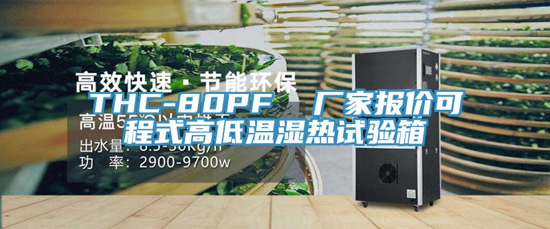 THC-80PF 廠家報價可程式高低溫濕熱試驗箱
