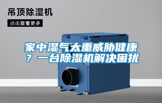 家中濕氣太重威脅健康？一臺除濕機解決困擾