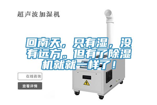 回南天,只有濕,沒有遠(yuǎn)方。但有了除濕機(jī)就就一樣了!