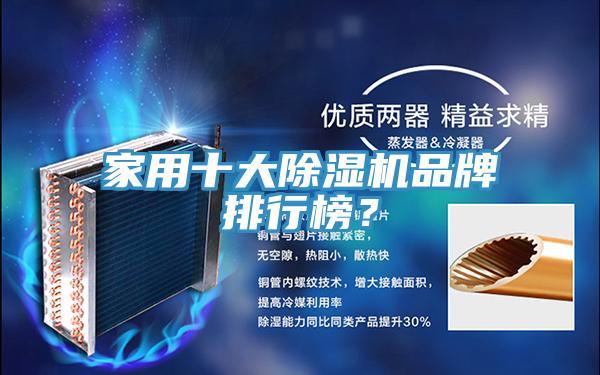 家用十大除濕機品牌排行榜？
