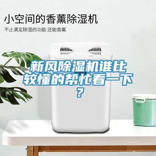新風除濕機誰比較懂的幫忙看一下?