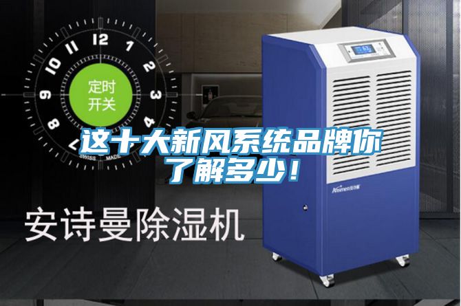 這十大新風系統(tǒng)品牌你了解多少!